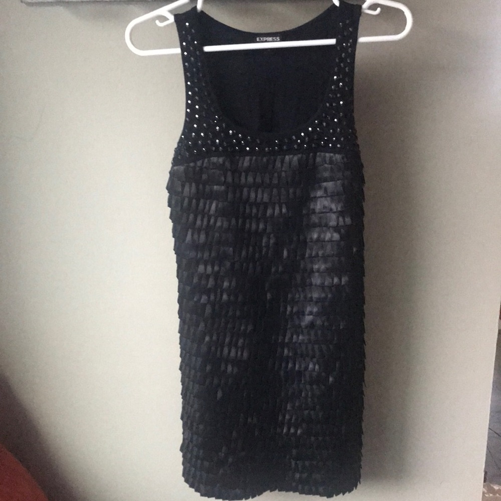 Black shift dress
